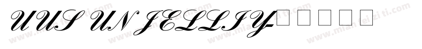 UUS UN JELLIY字体转换